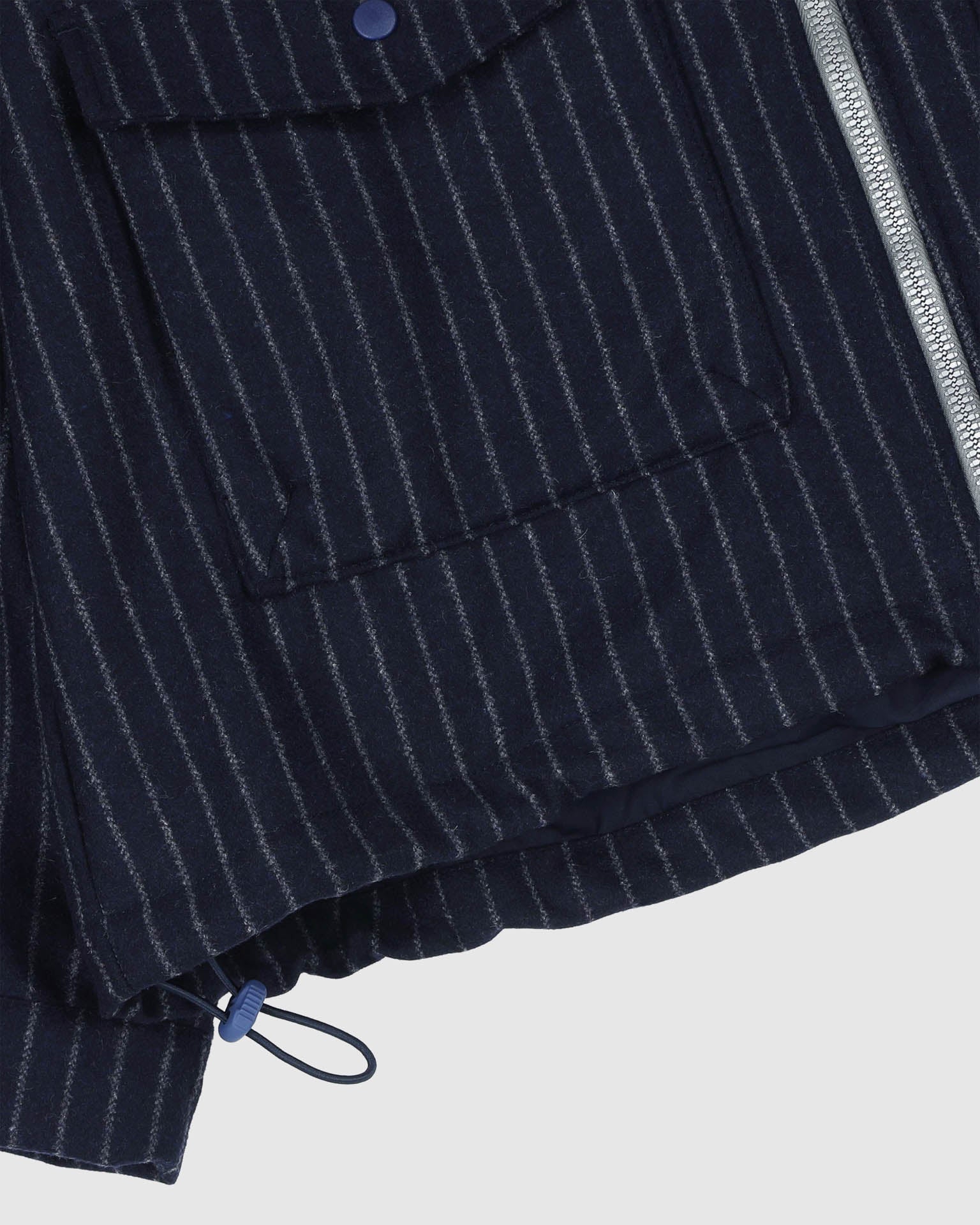 Boxy Swing Jacket - Wool - Striped - Image 4
