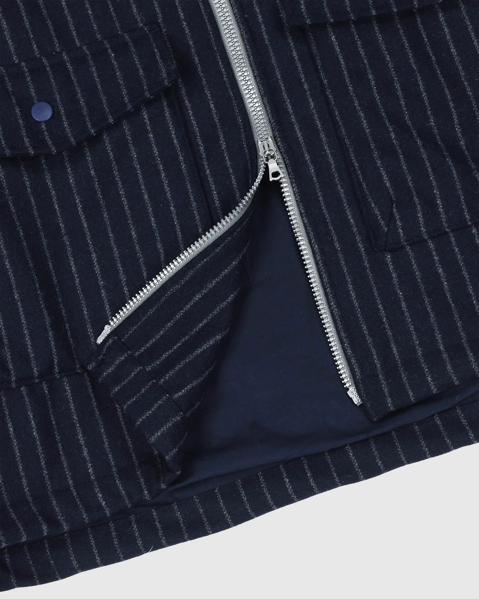 Boxy Swing Jacket - Wool - Striped - Image 5