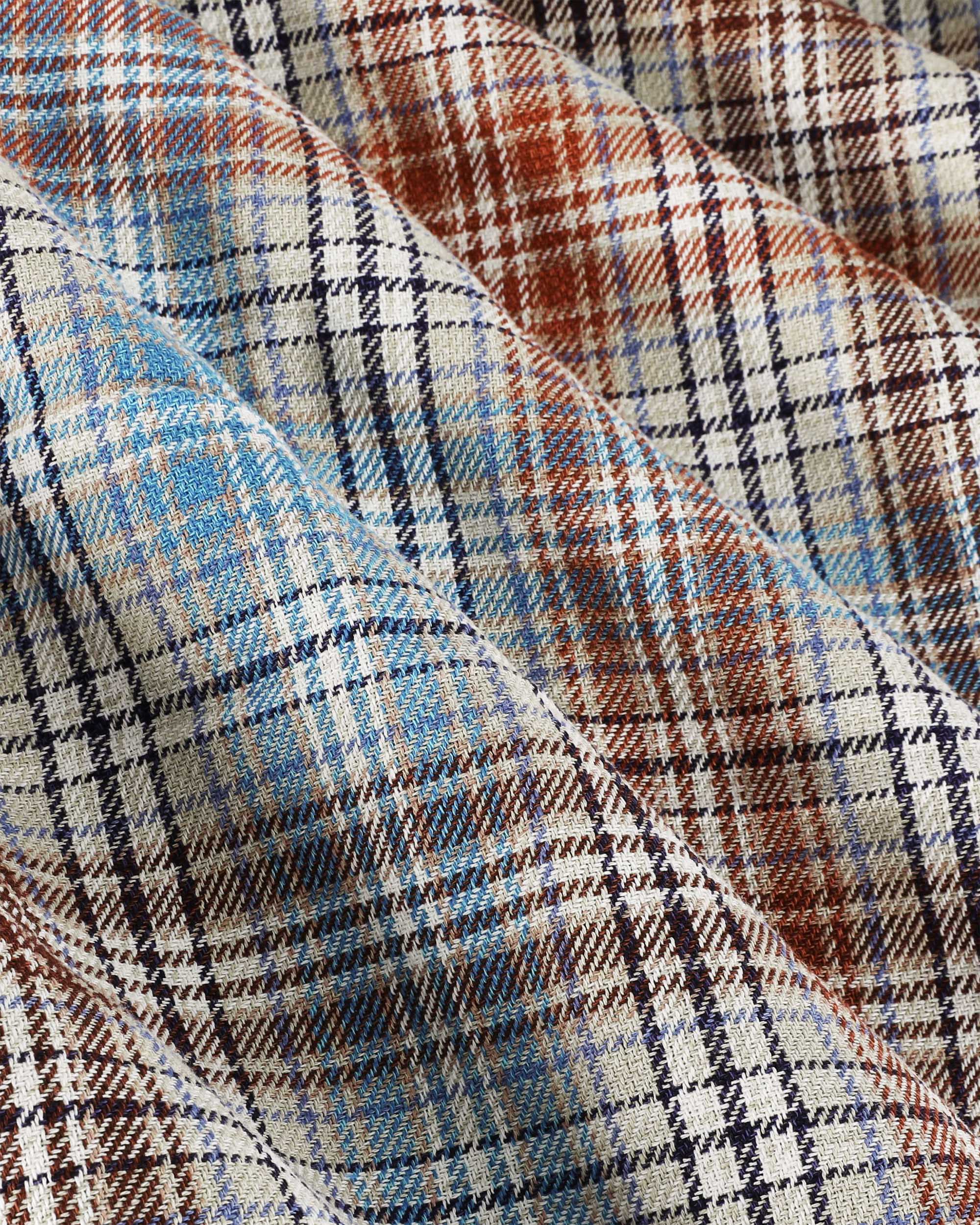 Cocktail Shirt - Japanese Twill Check - Sand - Image 3