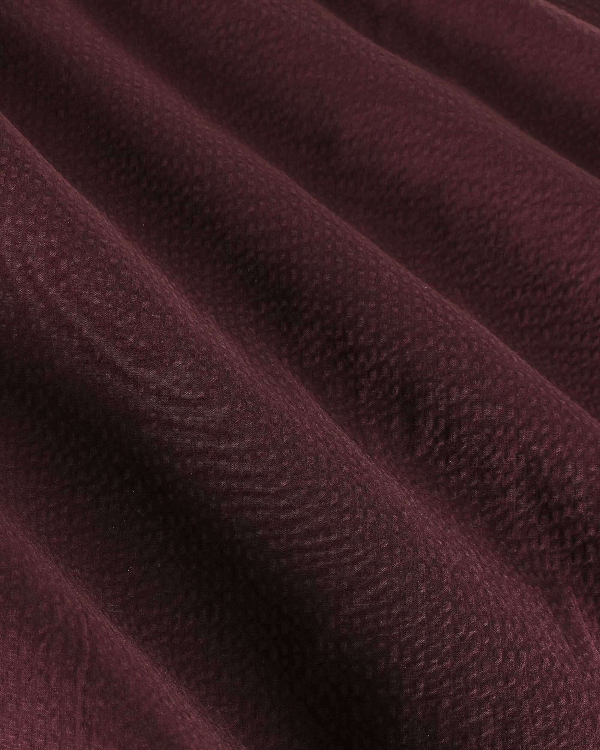 Cocktail Shirt - Seersucker - Burgundy - Image 5