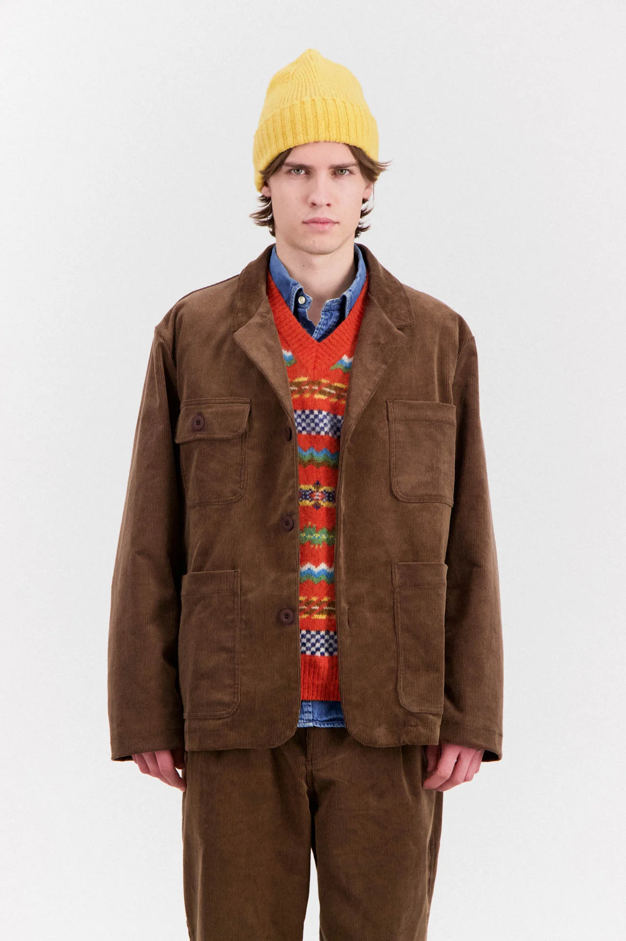 Cosmic Blazer Deluxe - Corduroy - Brown - Image 3
