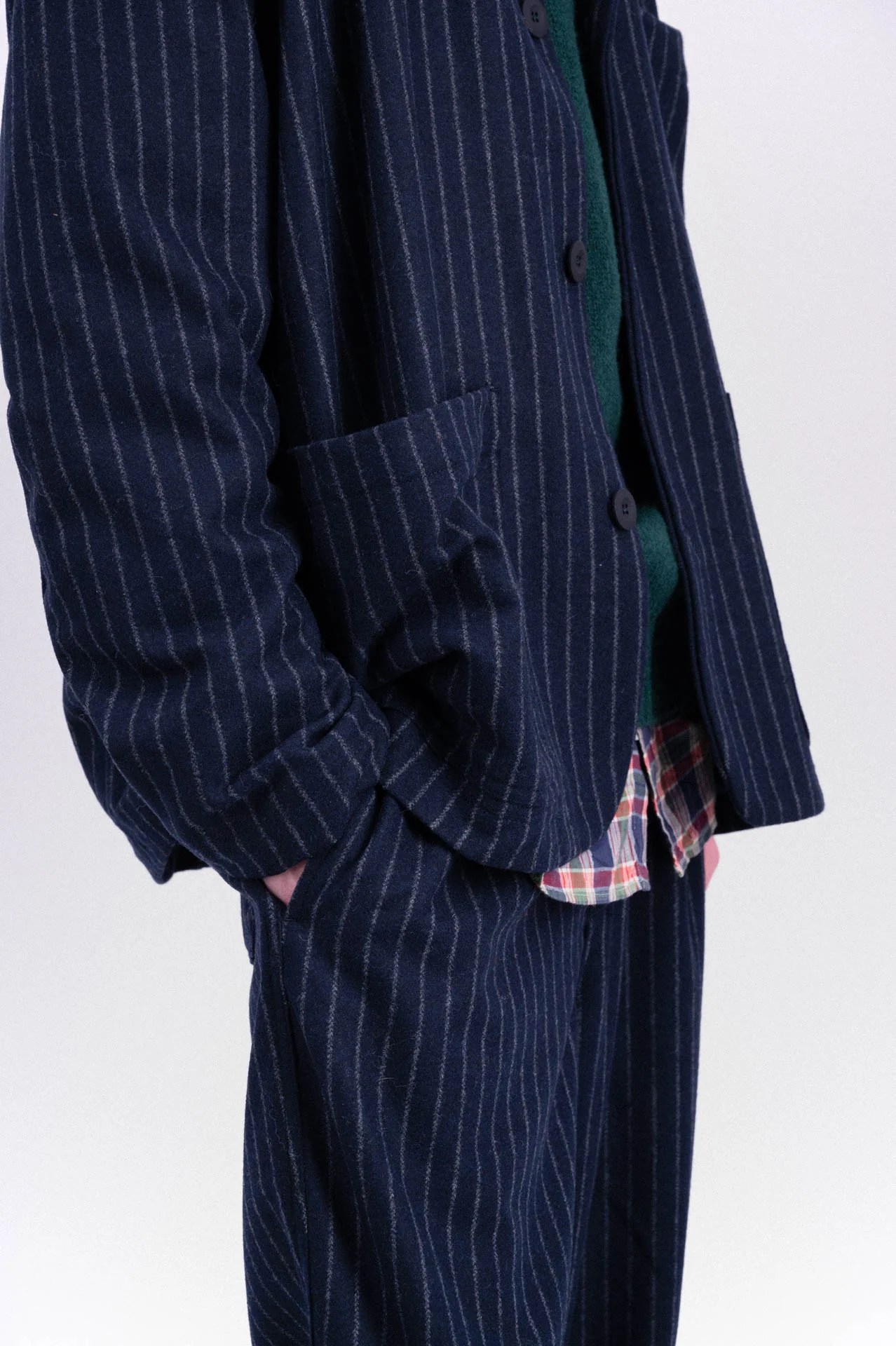 Cosmic Blazer - Wool - Striped - Image 3