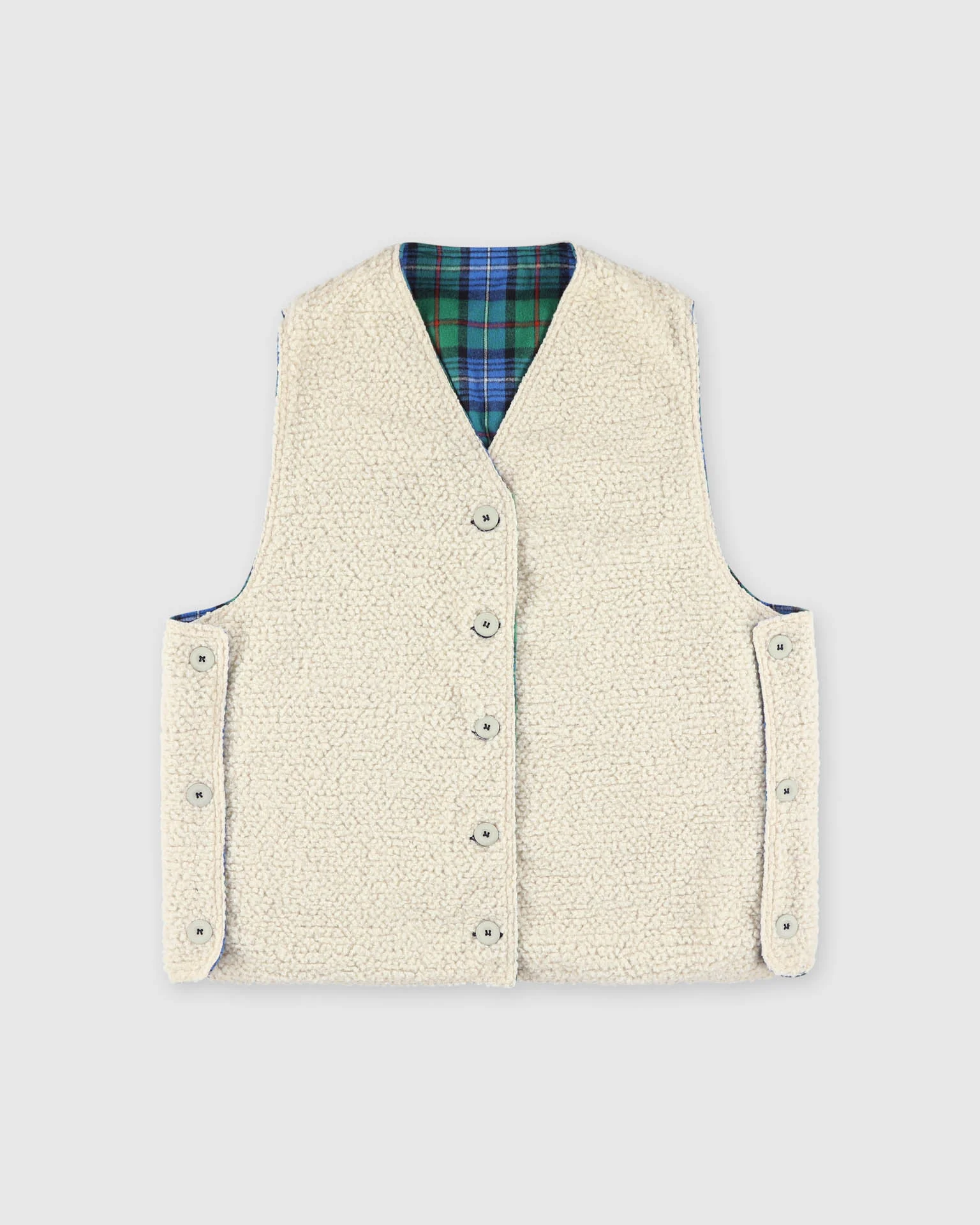 Cosmic Vest - Tartan - Blue - Image 7
