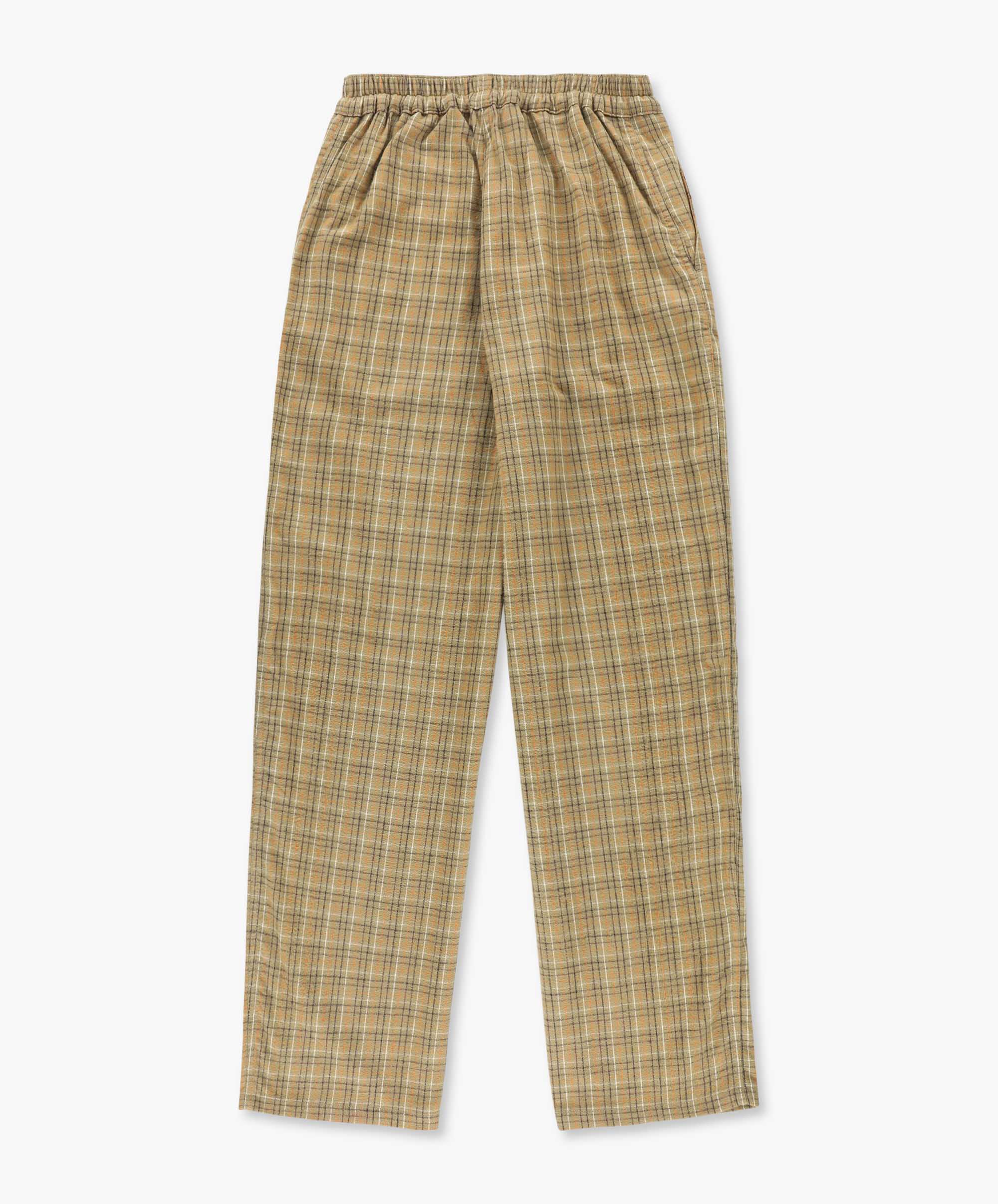 Love Pants - Brushed Japanese Cotton Check Camel (Women) - Image 6